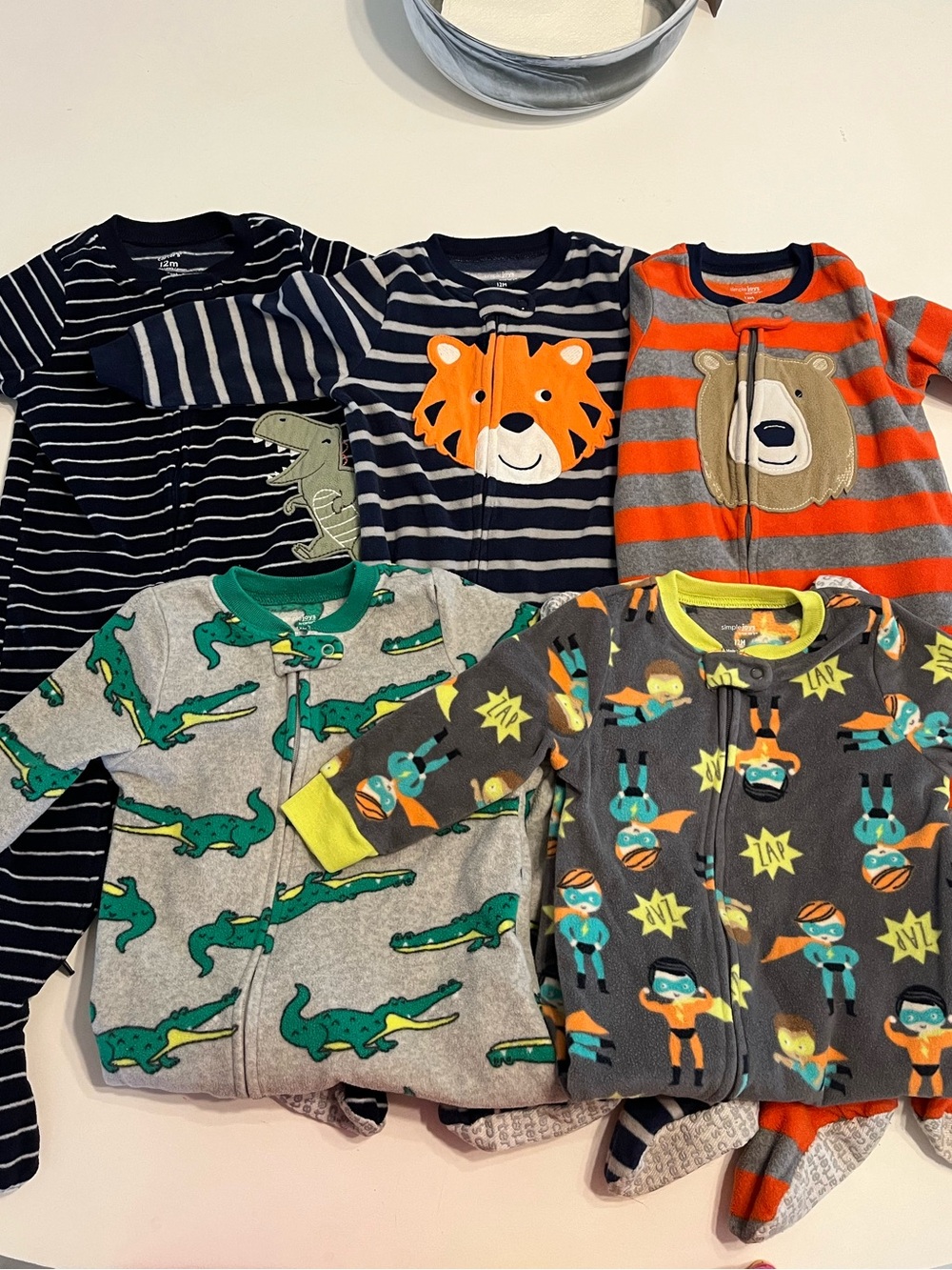 Carter’s 5pc fleece footed pajama set